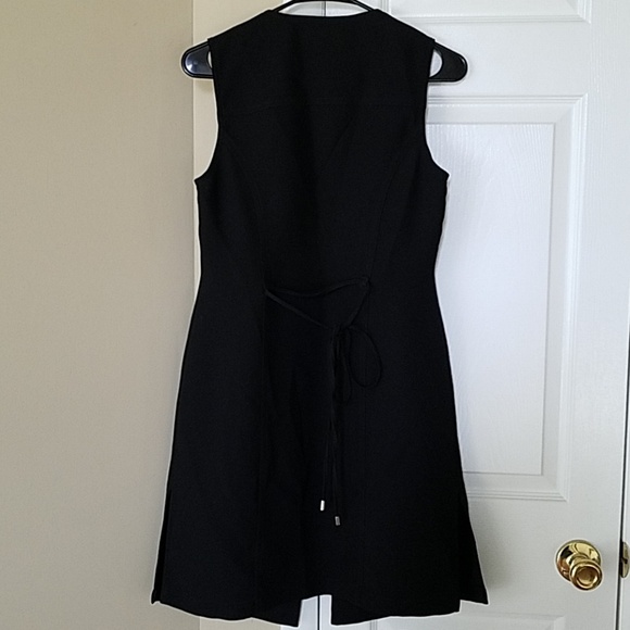 Open black dress, sleeveless, INC, Xsmall - Picture 5 of 7